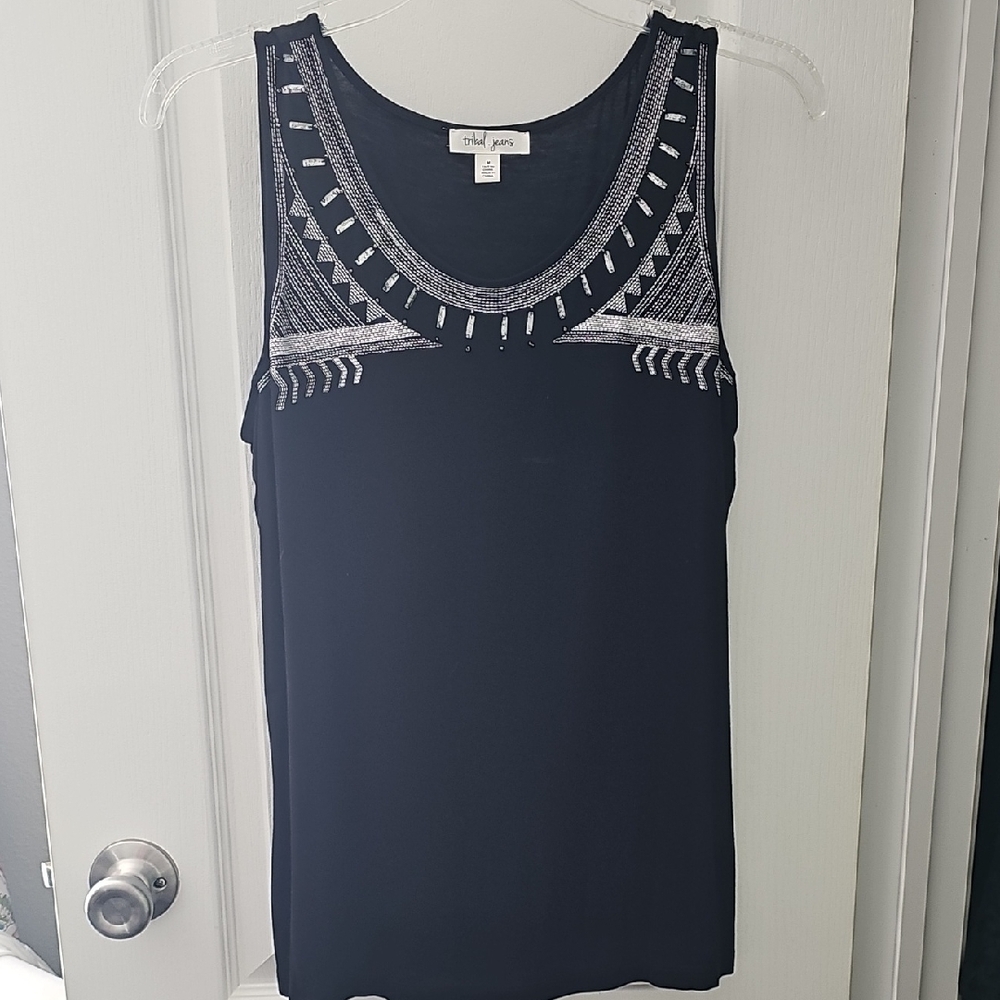 Stylish Black Tank Top by